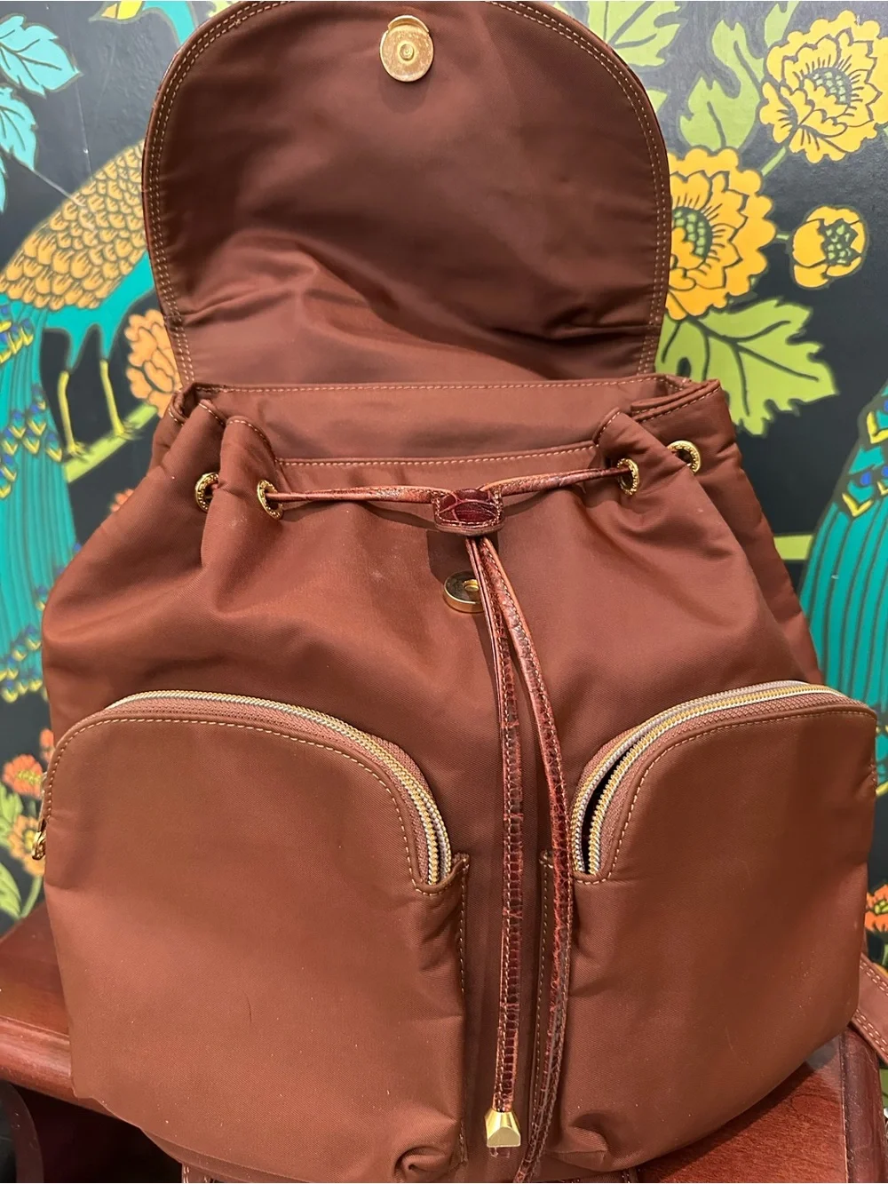 Vintage Gianni Versace Medusa Nylon Backpack